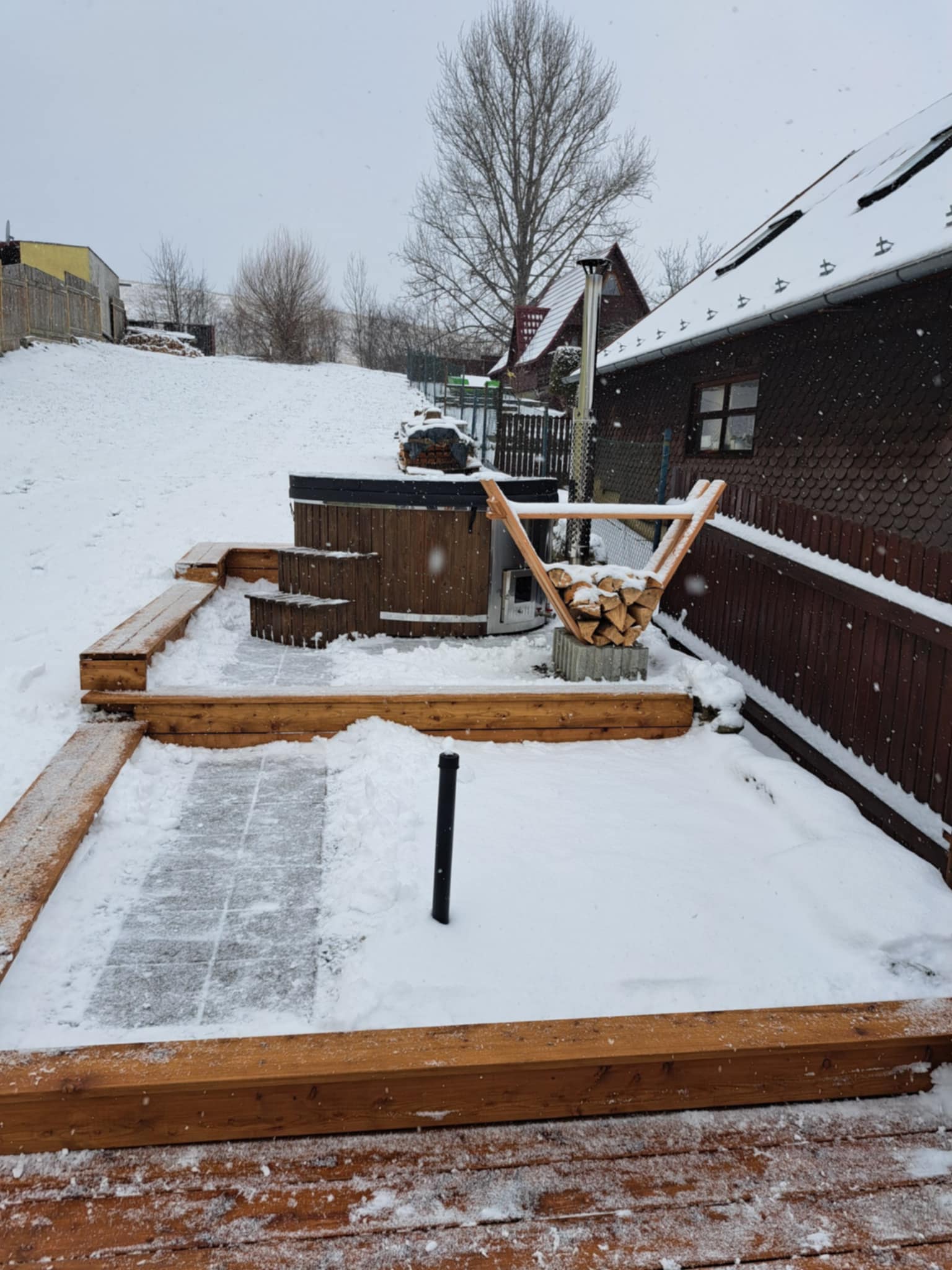 Tiny Cottage Slovakia terasa